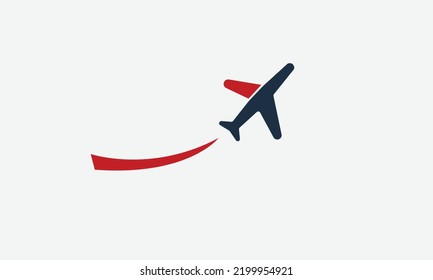 Airplane Fly vector logo design