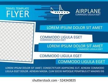 Airplane flyer template