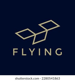 Airplane flying abstract line logo designs template. Travel logo. Letter T Travel logo.