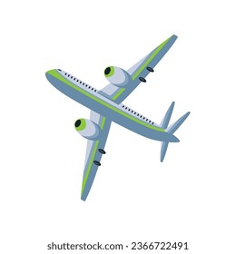 airplane flying commercial icon isolated