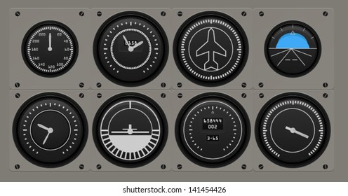 Airplane flying gages