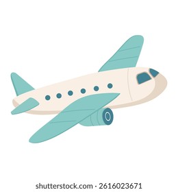 airplane flying icon over white background. colorful design. vector illustration