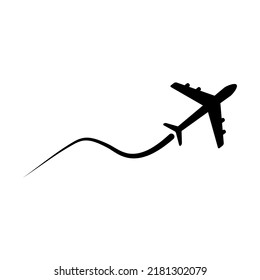 Airplane flying icon. Plane sign. Vector illustration isolated on white.