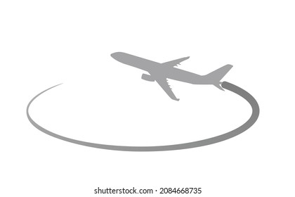 Airplane flying icon. vector illustration