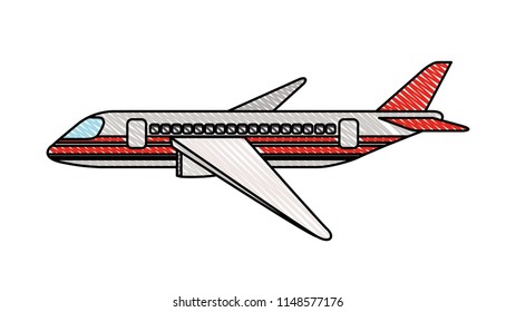 airplane flying isolated icon