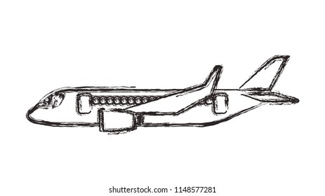 airplane flying isolated icon
