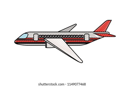 airplane flying isolated icon