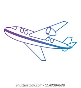 airplane flying isolated icon