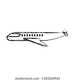 airplane flying isolated icon