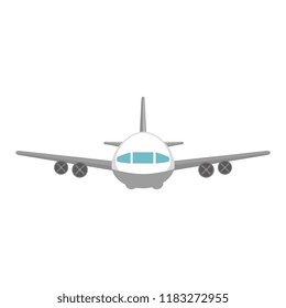 airplane flying isolated icon