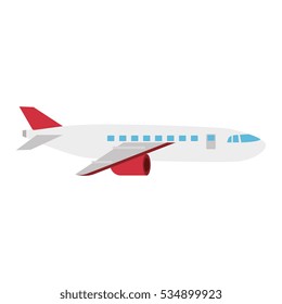 airplane flying isolated icon