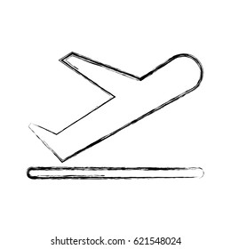 airplane flying isolated icon