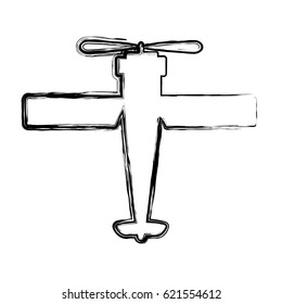 airplane flying isolated icon