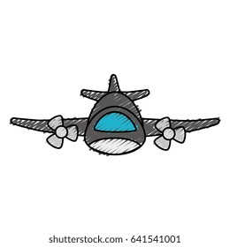 airplane flying isolated icon