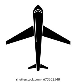 airplane flying isolated icon