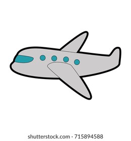 airplane flying isolated icon