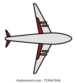 airplane flying isolated icon