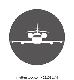 airplane flying isolated icon vector illustration design
