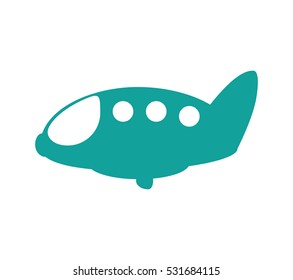 airplane flying isolated icon vector illustration design