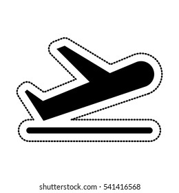 airplane flying isolated icon vector illustration design