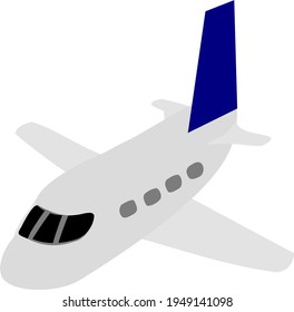 Vector de transporte aislado de vuelo de avión