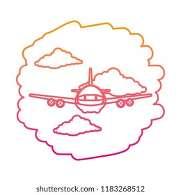 airplane flying on the sky