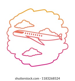 airplane flying on the sky