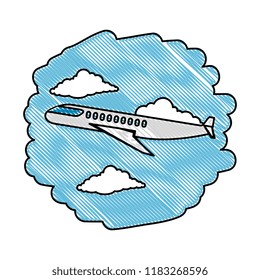 airplane flying on the sky