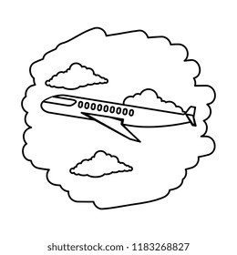 airplane flying on the sky
