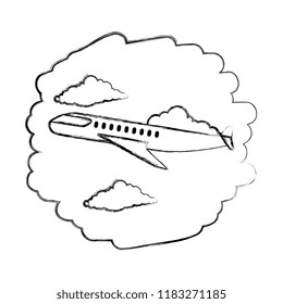 airplane flying on the sky