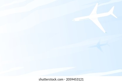 Un avión sobrevolando un mar de nubes