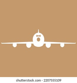 Airplane flying symbol vector illustration