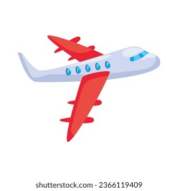 airplane flying travel commercial isolated icon