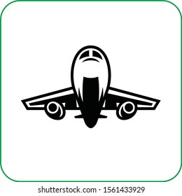 Airplane Flying Vector Icon icon