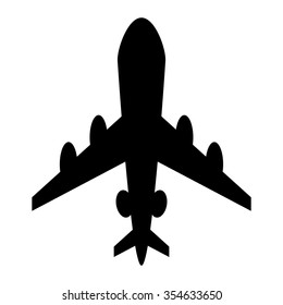 Airplane Flying Vector Icon