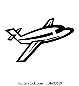 Airplane Flying Vector Icon