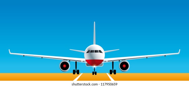 Airplane Front View