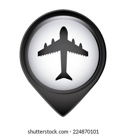 airplane graphic design , vector illustration