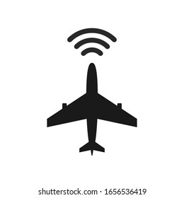Airplane. Graphic template. Vector illustration