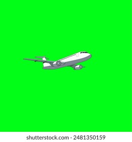 Airplane green screen EPS, Vector, Ilustrasi, logo, icon, ornament, background, airplane