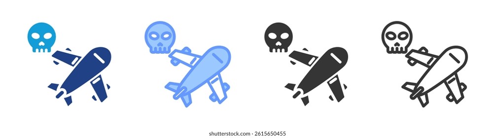 Airplane Hack icon set multiple style collection