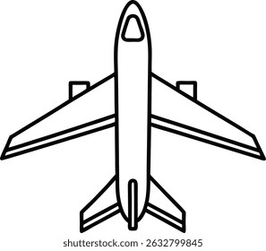 AirPlane Kopf Silhouette Vektorgrafik auf weißem Hintergrund