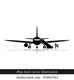 airplane and human