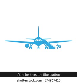 airplane and human