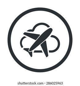 Airplane icon. 