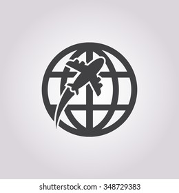 Airplane icon. 