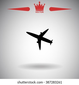 Airplane icon. 