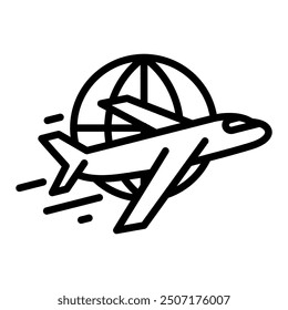 Airplane icon. Icon about traveling