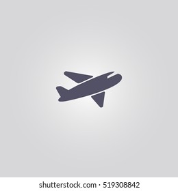 Airplane icon. aircraft sign