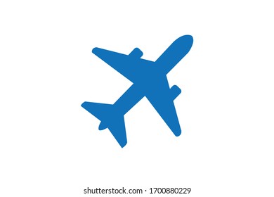 Airplane icon, aircraft icon vector illustration